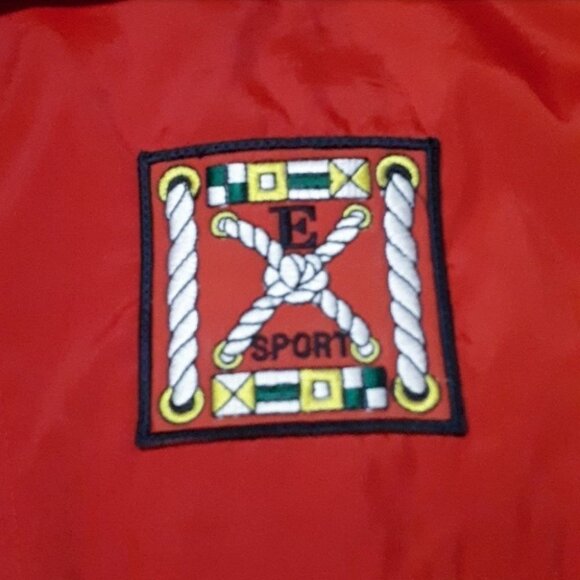 𝅺rare VINTAGE ESCADA SPORT RED WINDBREAKER - Picture 3 of 3